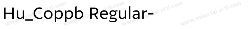 Hu_Coppb Regular字体转换